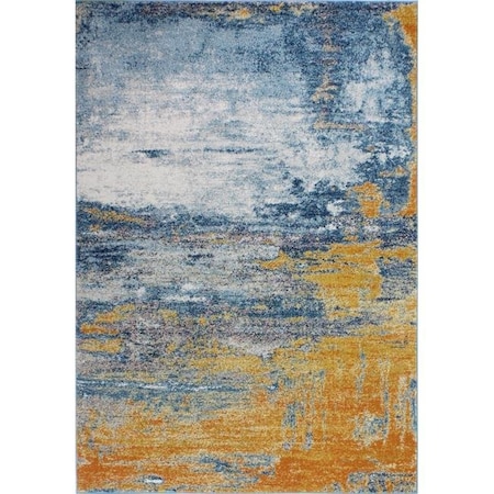 Bashian Bashian E110-MULTI-2.6X8-5472A Bashian Everek Collection Contemporary Polypropylene Machine Made Area Rug; Multicolor - 2 ft. 6 in. x 8 ft. E110-MULTI-2.6X8-5472A